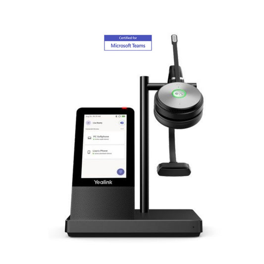 Yealink WH66 Microsoft Teams Mono DECT & Bluetooth Wireless Headset - WH66-Mono-Teams